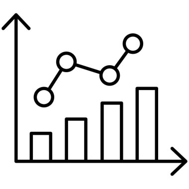 Analiz grafiği izole edilmiş Vektör simgesi kolayca düzenlenebilir ya da değiştirilebilir