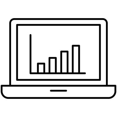 Çevrimiçi iş büyümesi izole edilmiş Vektör simgesi kolayca düzenleyebilir ya da değiştirebilir