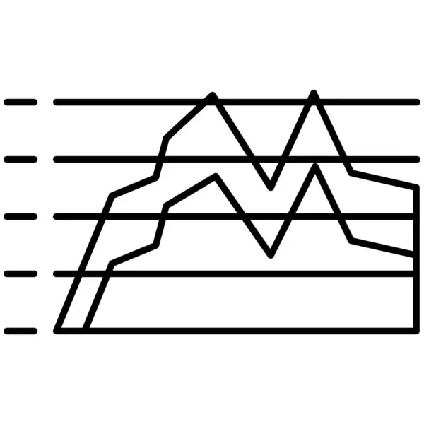 Изолированный Векторный Значок Бизнес Диаграммы Который Легко Изменять Редактировать — стоковый вектор
