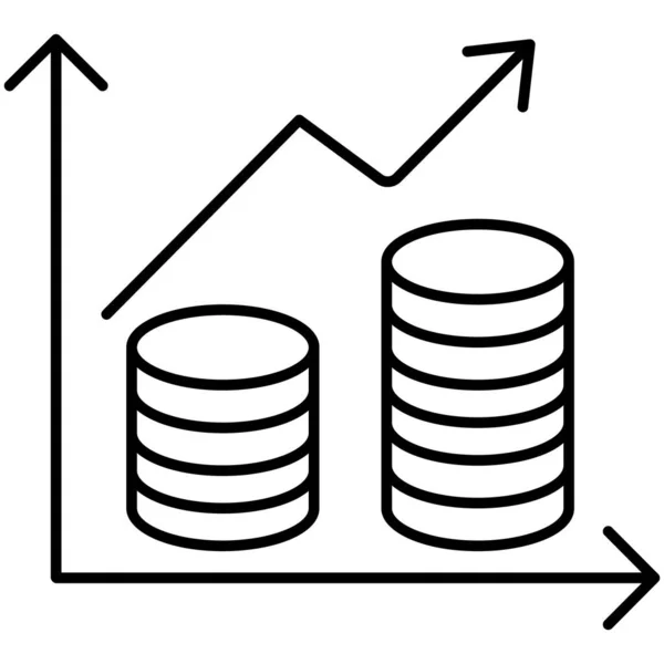 Bedrijfsgroei Geïsoleerd Vectoricoon Dat Gemakkelijk Kan Wijzigen Bewerken — Stockvector