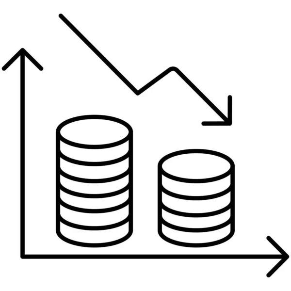 Ikona Izolovaného Vektoru Obchodního Diagramu Která Může Snadno Upravit Nebo — Stockový vektor