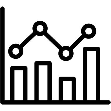 Büyüme grafiği izole edilmiş Vektör simgesi kolayca düzenleyebilir ya da değiştirebilir