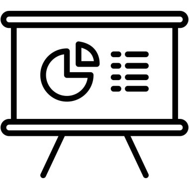 iş sunumu izole edilmiş vektör simgesi kolayca düzenleyebilir ya da değiştirebilir