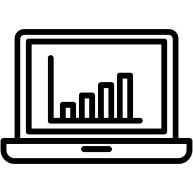 Çevrimiçi iş büyümesi izole edilmiş Vektör simgesi kolayca düzenleyebilir ya da değiştirebilir