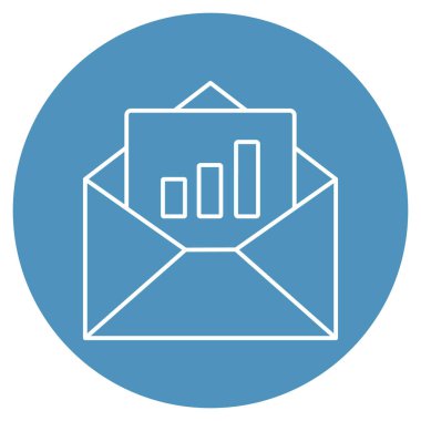 Büyüme e- postası izole edilmiş Vektör simgesi kolayca düzenleyebilir ya da değiştirebilir