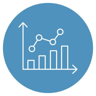 Analiz grafiği izole edilmiş Vektör simgesi kolayca düzenlenebilir ya da değiştirilebilir