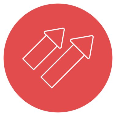 Yukarıdaki ok izole edilmiş vektör simgesi kolayca değiştirilebilir veya düzenlenebilir