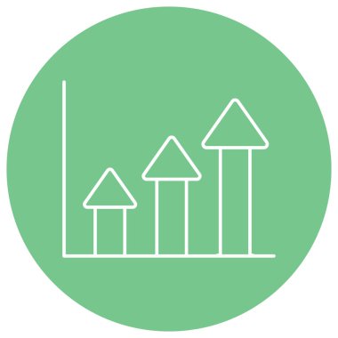 Ok büyümesi izole edilmiş Vektör simgesi kolayca düzenleyebilir ya da değiştirebilir