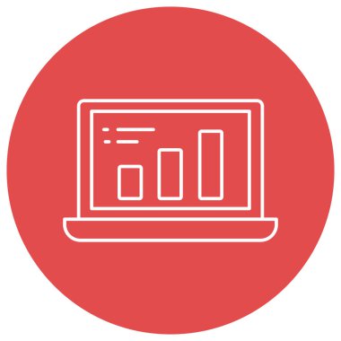 Çevrimiçi iş büyümesi izole edilmiş Vektör simgesi kolayca düzenleyebilir ya da değiştirebilir