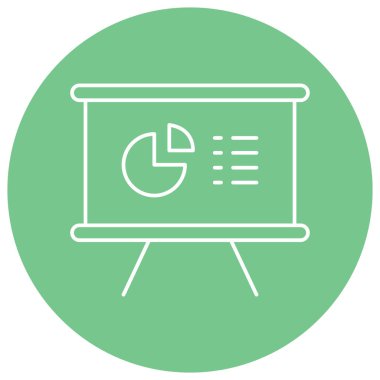 iş sunumu izole edilmiş vektör simgesi kolayca düzenleyebilir ya da değiştirebilir