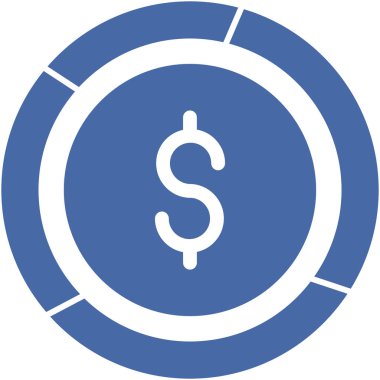 Dolar Analizi Yalıtılmış Vektör simgesi kolayca değiştirilebilir ya da düzenlenebilir