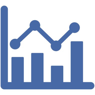 Büyüme grafiği izole edilmiş Vektör simgesi kolayca düzenleyebilir ya da değiştirebilir