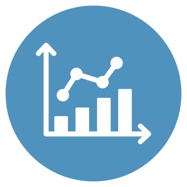 Analiz grafiği izole edilmiş Vektör simgesi kolayca düzenlenebilir ya da değiştirilebilir
