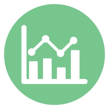 Büyüme grafiği izole edilmiş Vektör simgesi kolayca düzenleyebilir ya da değiştirebilir