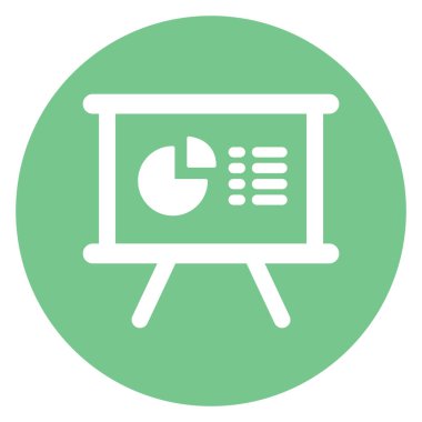 iş sunumu izole edilmiş vektör simgesi kolayca düzenleyebilir ya da değiştirebilir