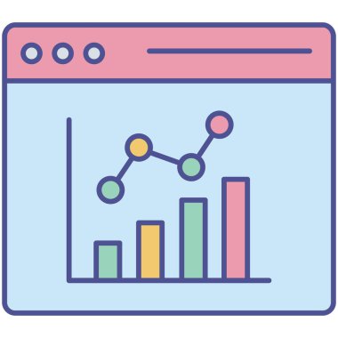 Tarayıcı grafiği izole edilmiş Vektör simgesi kolayca değiştirilebilir ya da düzenlenebilir