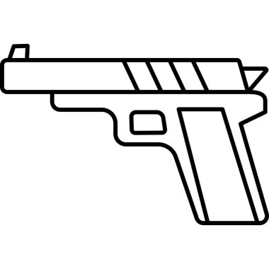 Silah izole edilmiş Vektör simgesi kolayca değiştirilebilir ya da düzenlenebilir