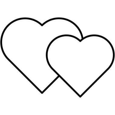 Kolayca değiştirebilen veya düzenleyebilen Kalp İzole Vektör simgesi