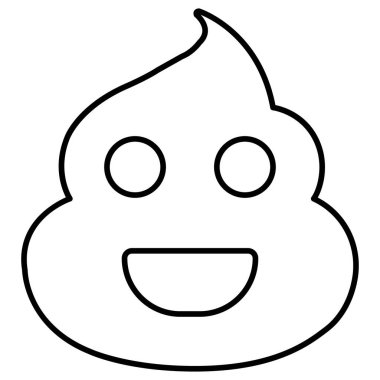 Kaka İzole Vektör simgesi Kolayca değiştirilebilir veya düzenlenebilir