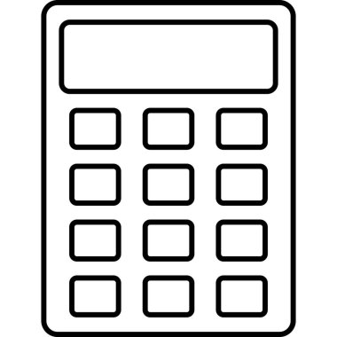 Kolayca değiştirebilen ya da düzenleyebilen hesap makinesi izole edilmiş Vektör simgesi