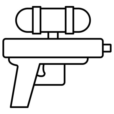 su tabancası izole edilmiş vektör simgesi kolayca değiştirilebilir ya da düzenlenebilir