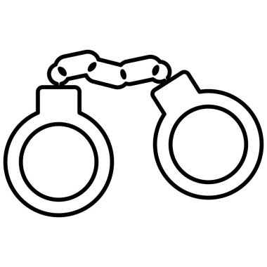 Kelepçelenmiş Vektör simgesi kolayca değiştirilebilir ya da düzenlenebilir