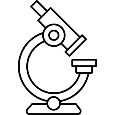 Kolayca değiştirebilen ya da düzenleyebilen mikroskop izole edilmiş Vektör simgesi