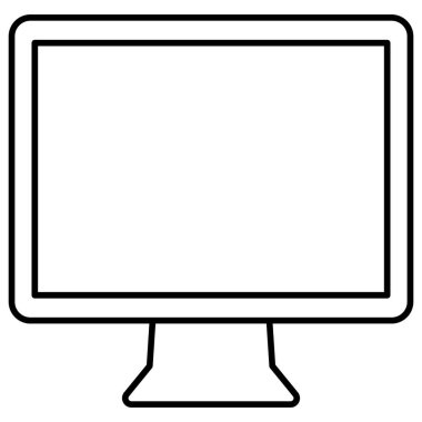 Kolayca düzenleyebilen ve düzenleyebilen LCD Ekran İzole Vektör simgesi