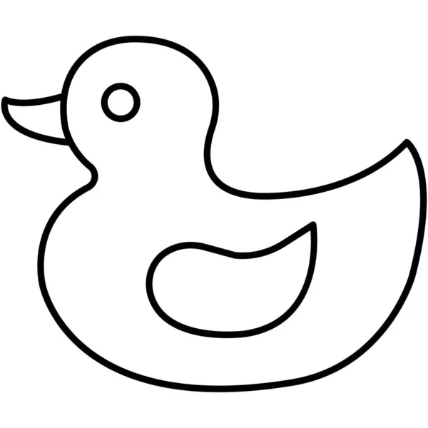 Ikona Ducky Isolated Vector Która Może Łatwo Modyfikować Lub Edytować — Wektor stockowy