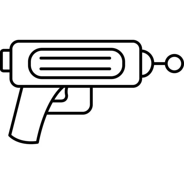 Isolato Icona Vettoriale Pistola Laser Che Può Facilmente Modificare Modificare — Vettoriale Stock