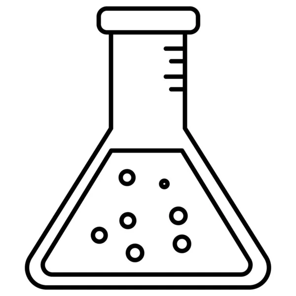 Tubo Prueba Icono Aislado Del Vector Que Puede Modificar Editar — Vector de stock