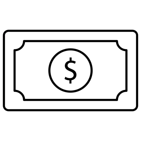 Cash Isolated Vector Icon Das Leicht Geändert Oder Bearbeitet Werden — Stockvektor