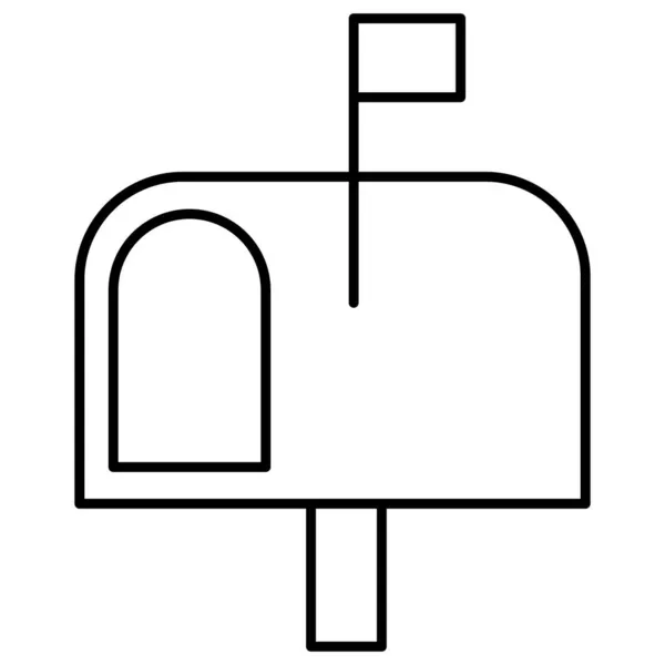 Letterbox Isolated Icona Vettoriale Che Può Facilmente Modificare Modificare — Vettoriale Stock