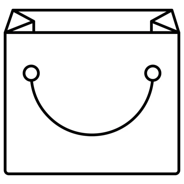 Shopping Bag Isolerad Vektor Ikon Som Enkelt Kan Ändra Eller — Stock vektor