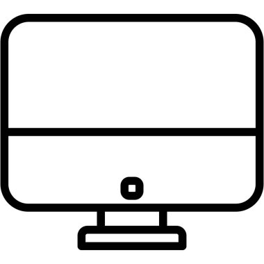 Kolayca değiştirebilen ya da düzenleyebilen LCD izole edilmiş Vektör simgesi