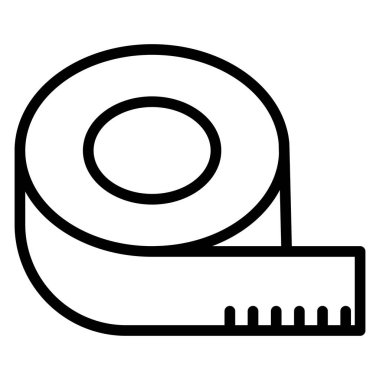 Kolayca değiştirilebilen veya düzenlenebilen izole edilmiş vektör simgesini bantla