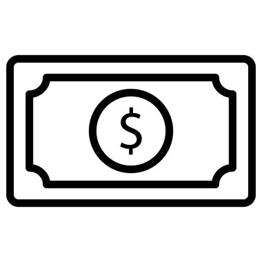 Kolayca değiştirebilen veya düzenleyebilen Nakit İzole Vektör simgesi