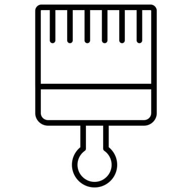 Boya fırçası izole edilmiş vektör simgesi kolayca düzenlenebilir ya da değiştirilebilir