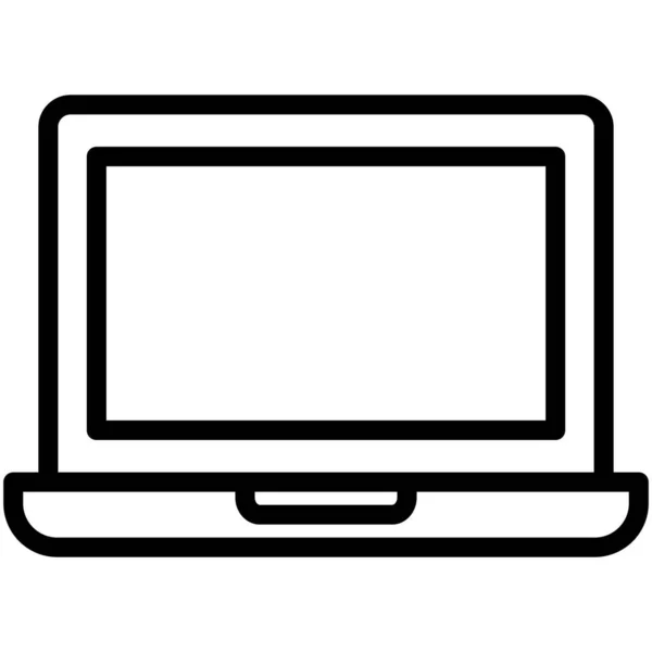 Laptop Isolated Vector Symbol Das Leicht Geändert Oder Bearbeitet Werden — Stockvektor