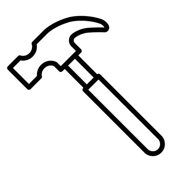 Hammer Elszigetelt Vektor Ikon Amely Könnyen Módosíthatja Vagy Szerkesztheti — Stock Vector