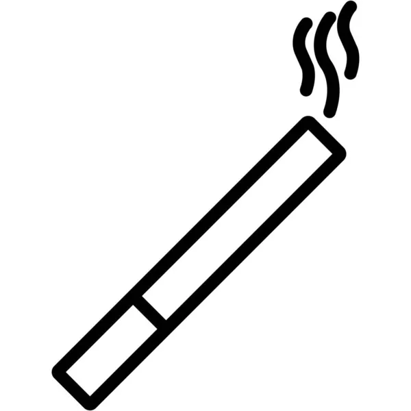 Fumar Cigarrillo Aislado Icono Del Vector Que Puede Modificar Editar — Vector de stock