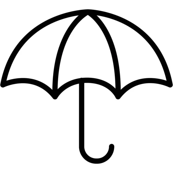 Paraply Isolerad Vektor Ikon Som Enkelt Kan Ändra Eller Redigera — Stock vektor