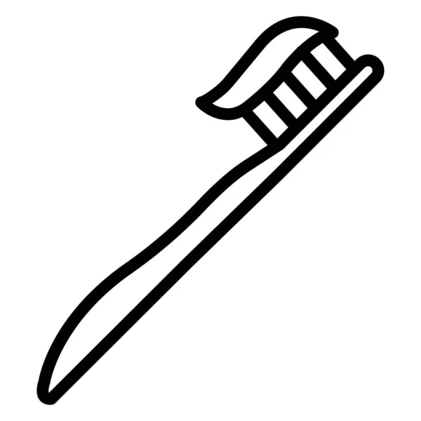 Toothbrush Isolated Vector Icon Which Can Easily Modify Edit — Stock Vector