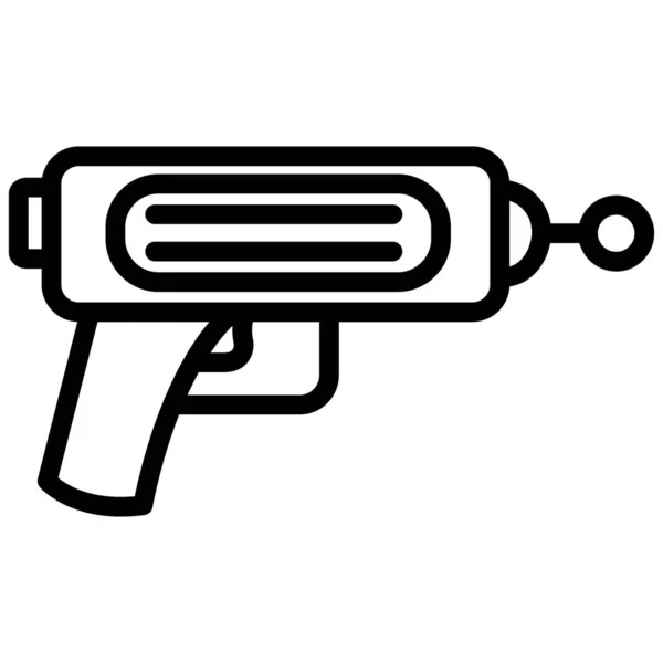 Isolato Icona Vettoriale Pistola Laser Che Può Facilmente Modificare Modificare — Vettoriale Stock