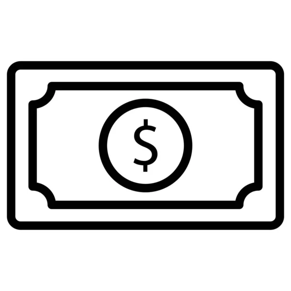 Cash Isolated Vector Icon Which Can Easily Modify Edit — Stock Vector