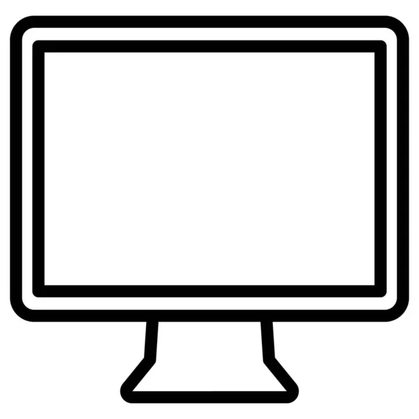 Lcd Bildschirm Isoliertes Vektor Symbol Das Leicht Geändert Oder Bearbeitet — Stockvektor