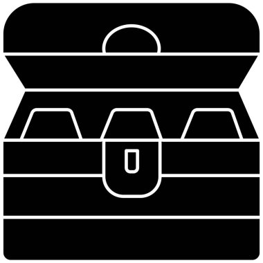 Kolayca değiştirebilen ya da düzenleyebilen, izole edilmiş altın kutu vektör simgesi