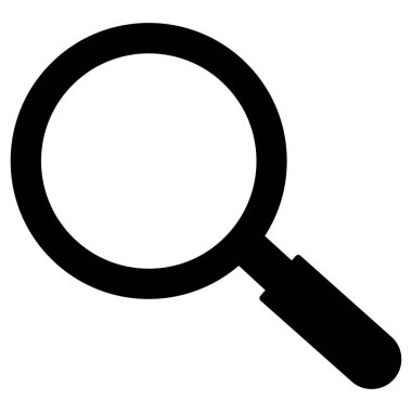 Kolayca değiştirebilen ya da düzenleyebilen büyüteç izole edilmiş Vektör simgesi