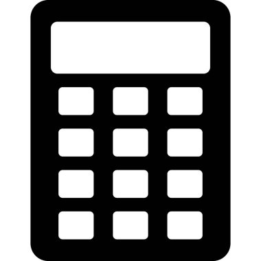 Kolayca değiştirebilen ya da düzenleyebilen hesap makinesi izole edilmiş Vektör simgesi