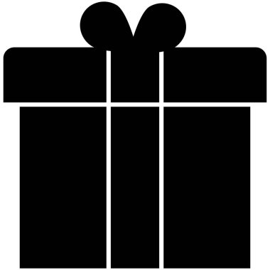 hediye kutusu izole edilmiş Vektör simgesi kolayca değiştirilebilir veya düzenlenebilir